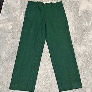 Vintage Johnson Woolen Mills Pants Mens 36 x30 Wool Hunting Green USA Outdoor